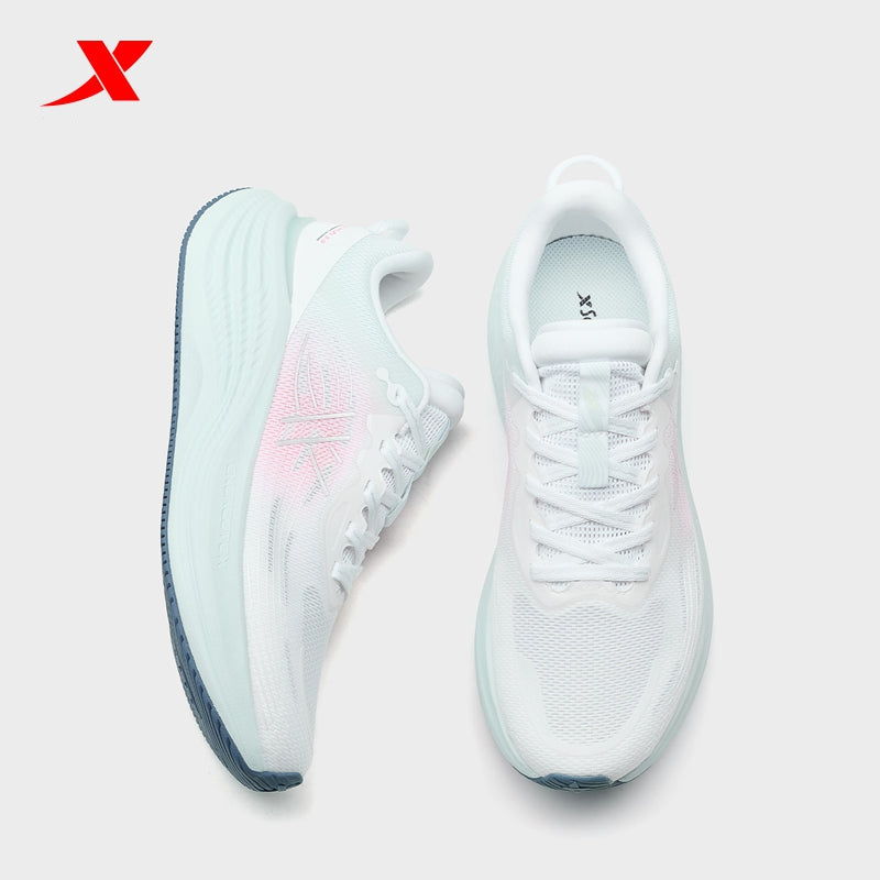 XTEP Cloud Wing 3.0  Women's Running Shoes Classic White/Pink19/Moonstone Blue110020-2