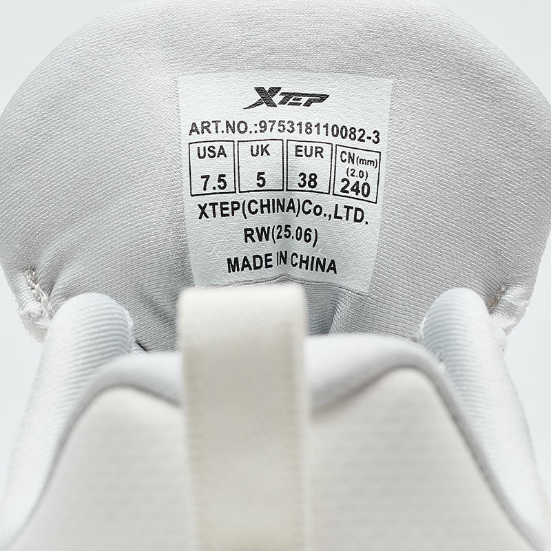 XTEP Women's Running Shoes Canvas White/Moon Grey110082-3