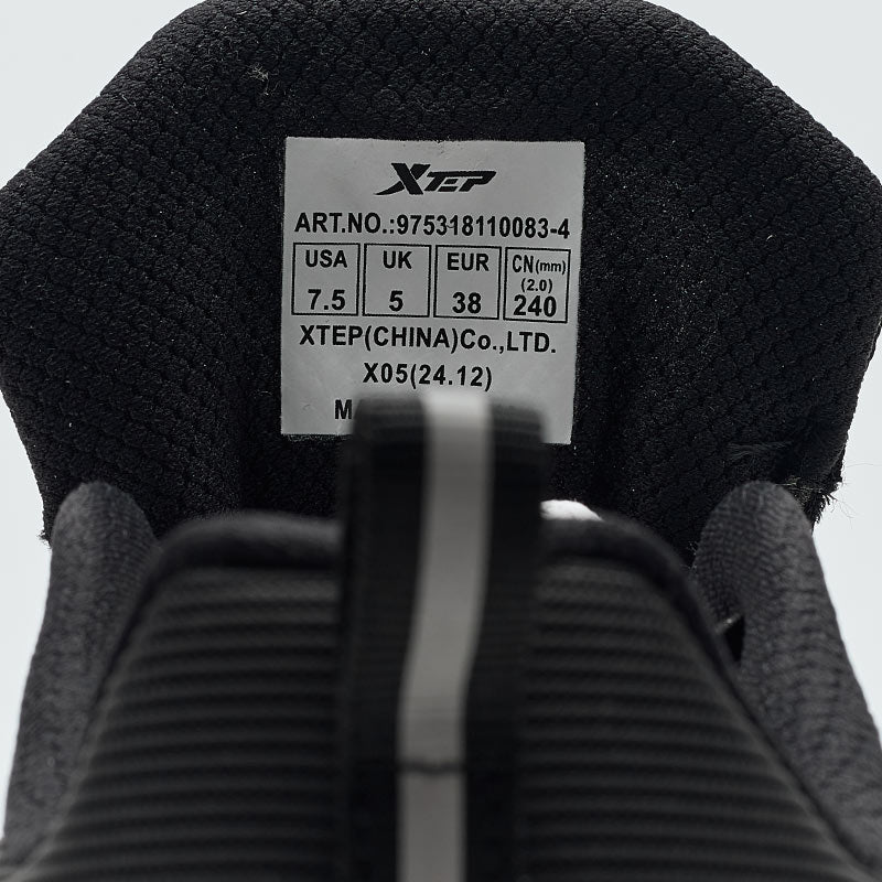 XTEP Women's Running Shoes Black/Charcoal Grey01 110083-4