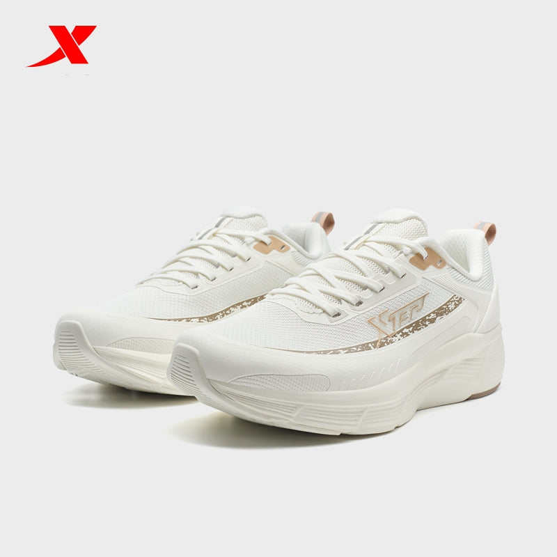 XTEP Women's Running Shoes Classic Grey38/Canvas White/Tea Brown01 110083-3