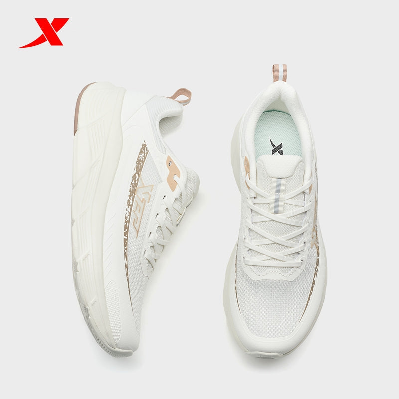 XTEP Women's Running Shoes Classic Grey38/Canvas White/Tea Brown01 110083-3