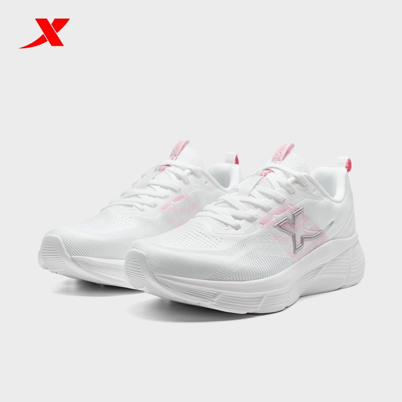 XTEP Women's Running Shoes Classic White/Pink 110085-2