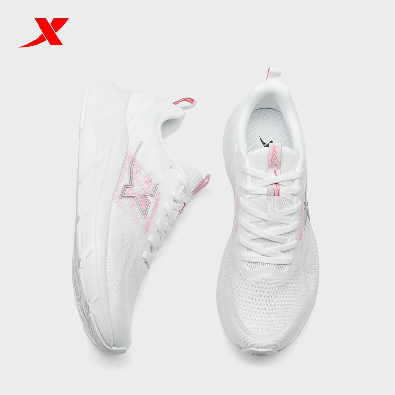 XTEP Women's Running Shoes Classic White/Pink 110085-2
