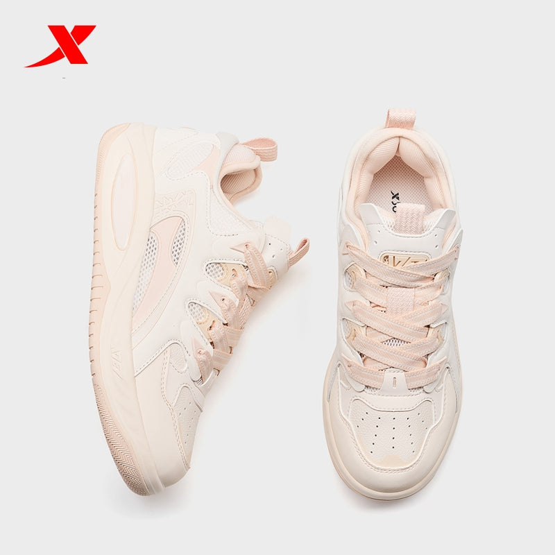 XTEP Women's Skateboarding Shoes Orange/Extraordinary Pink 310006-3