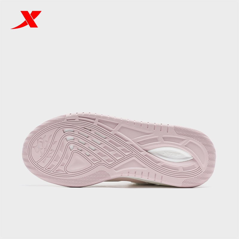 XTEP Women's Skateboarding Shoes Canvas White/Polar Pink/Red 310006-15