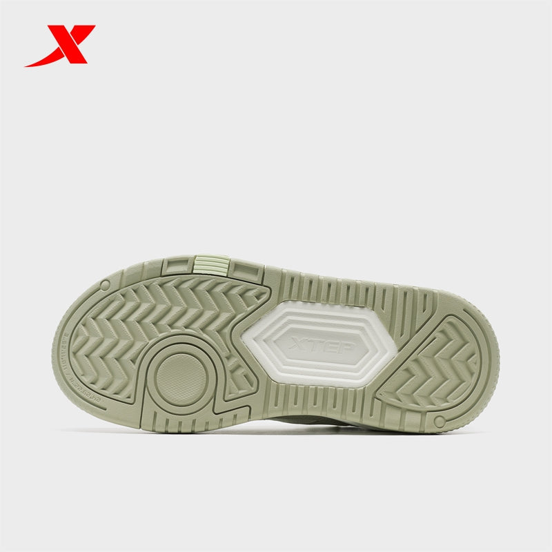 XTEP Women's Skateboarding Shoes Canvas White/Grey/Faint Grey 310028-4