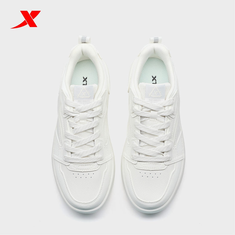 XTEP Women's Skateboarding Shoes Canvas White 310043-4