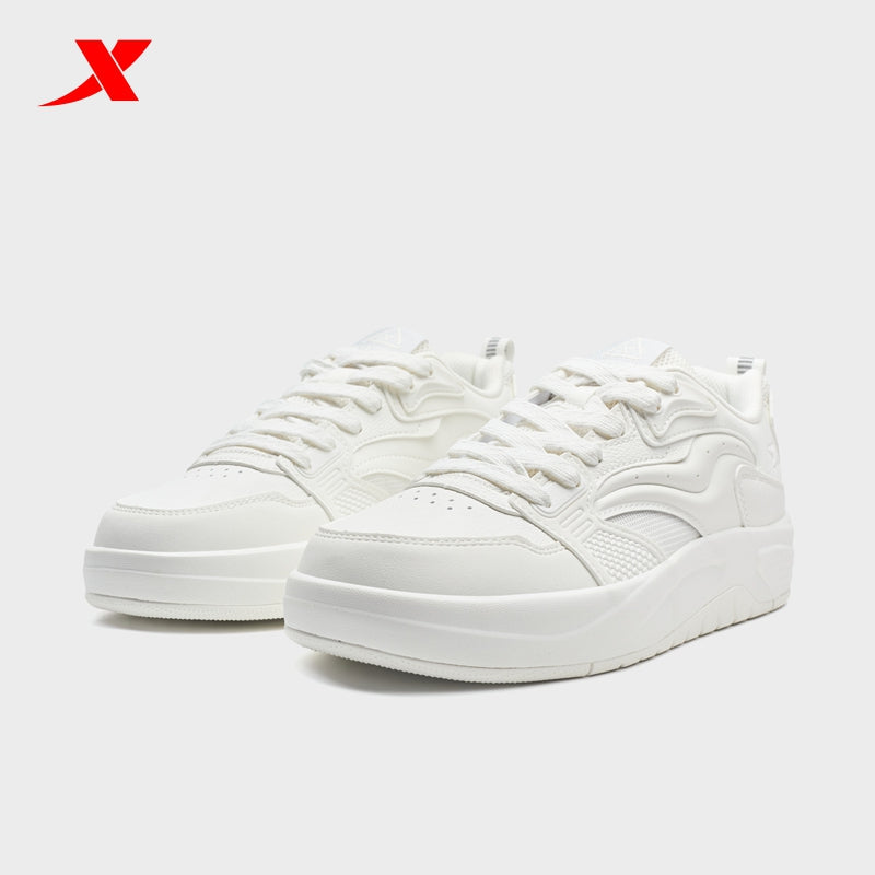 XTEP Women's Skateboarding Shoes Canvas White 310043-4