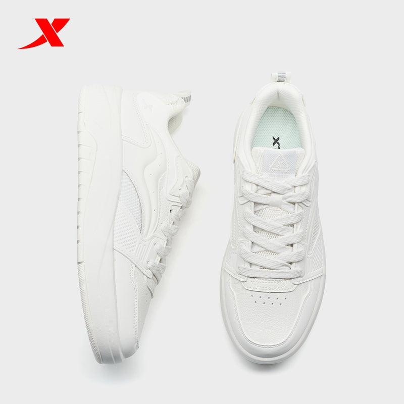 XTEP Women's Skateboarding Shoes Canvas White 310043-4