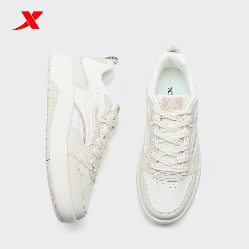 XTEP Women's Skateboarding Shoes Alabaster/Canvas White 310043-3
