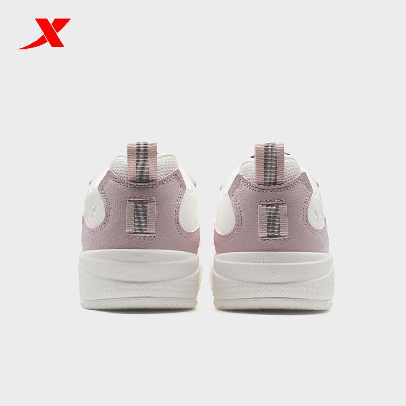 XTEP Women's Skateboarding Shoes Polar Pink/Canvas White/Red 310043-5