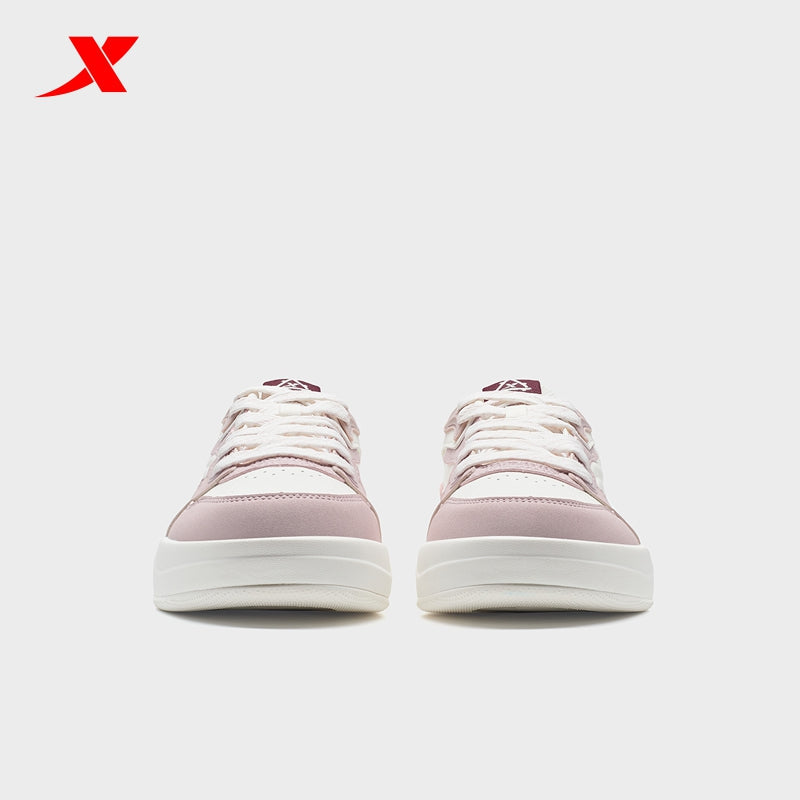 XTEP Women's Skateboarding Shoes Polar Pink/Canvas White/Red 310043-5