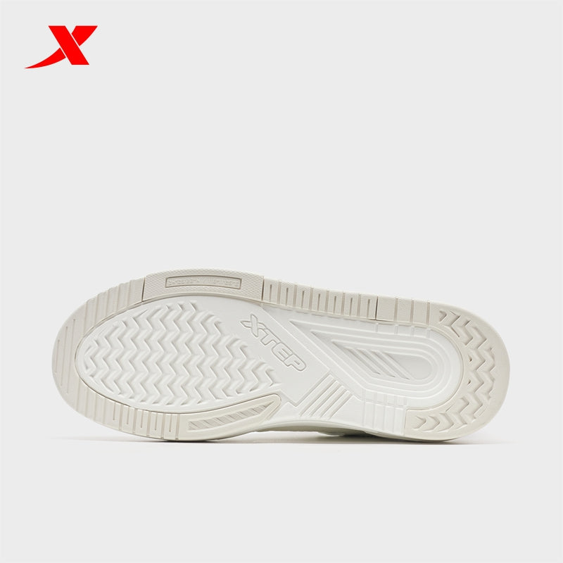 XTEP Women's Skateboarding Shoes Canvas White/Turbid Purple 310060-3