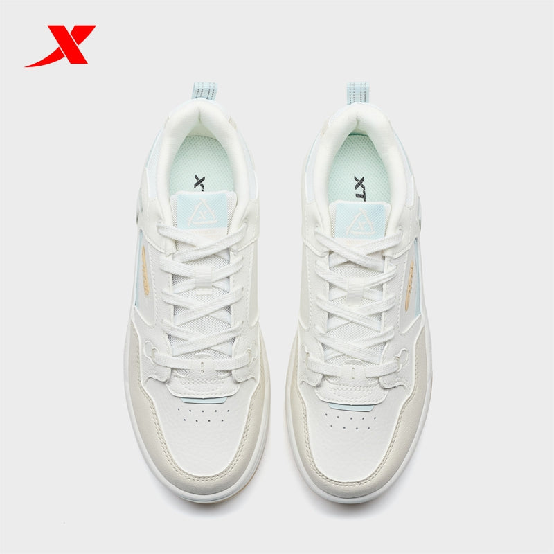 XTEP Women's Skateboarding Shoes Canvas White/Alabaster/Moonstone Blue 310060-8