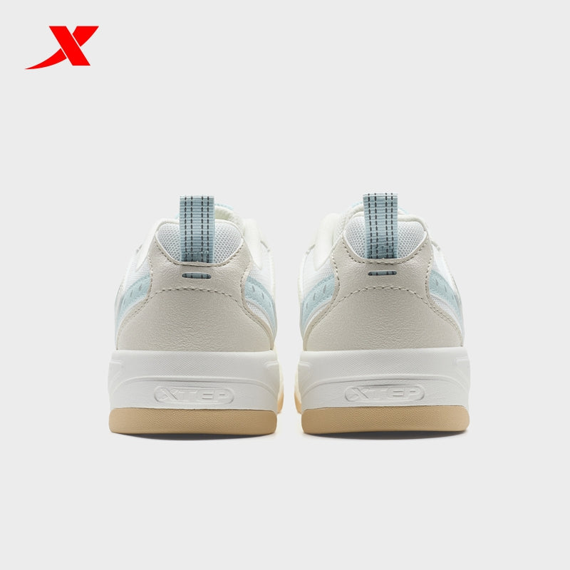 XTEP Women's Skateboarding Shoes Canvas White/Alabaster/Moonstone Blue 310060-8