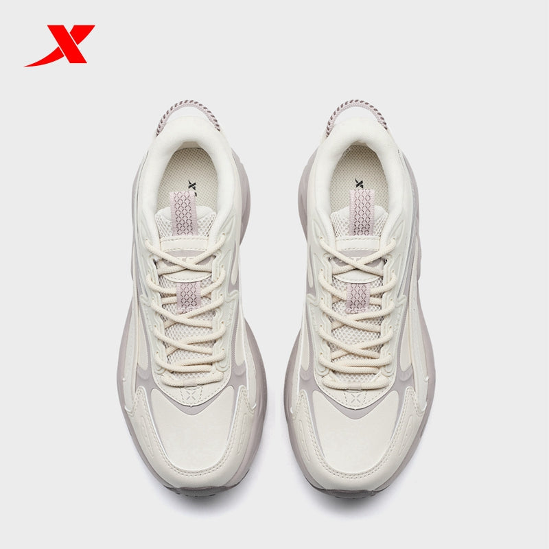 XTEP Women's Casual Shoes Alabaster/Shady Grey 320003-7