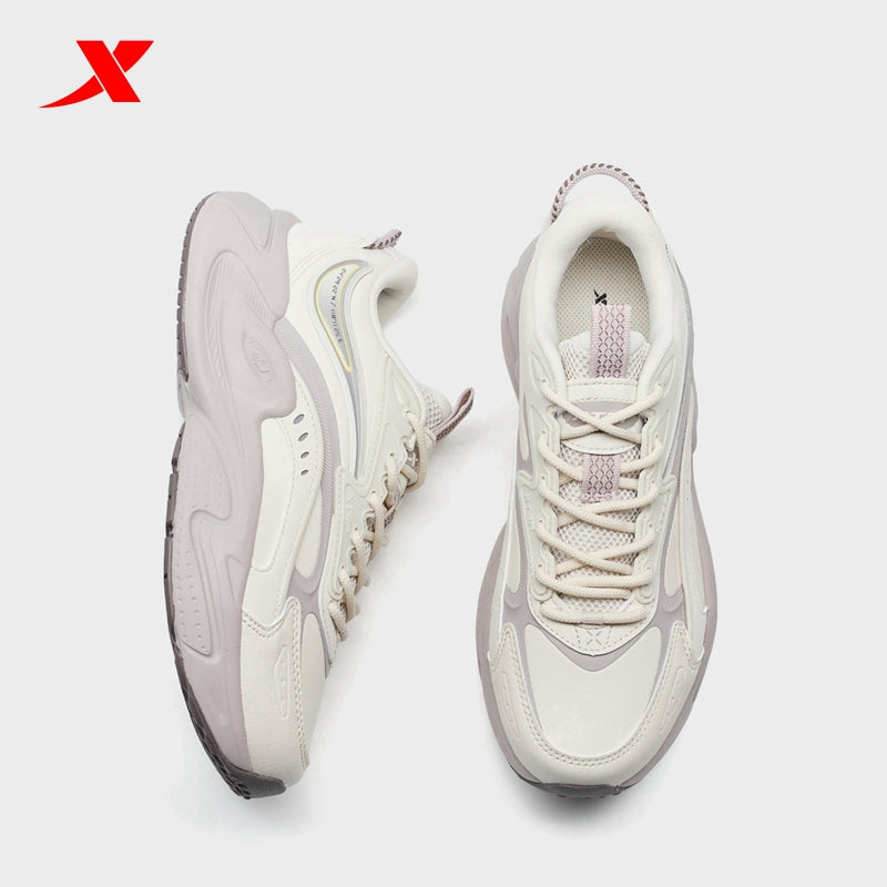 XTEP Women's Casual Shoes Alabaster/Shady Grey 320003-7