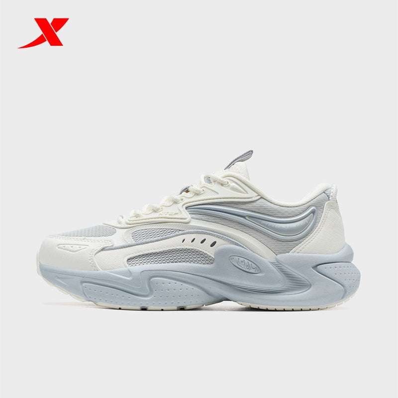 XTEP Women's Casual Shoes Canvas White/Moon Grey 320003-3