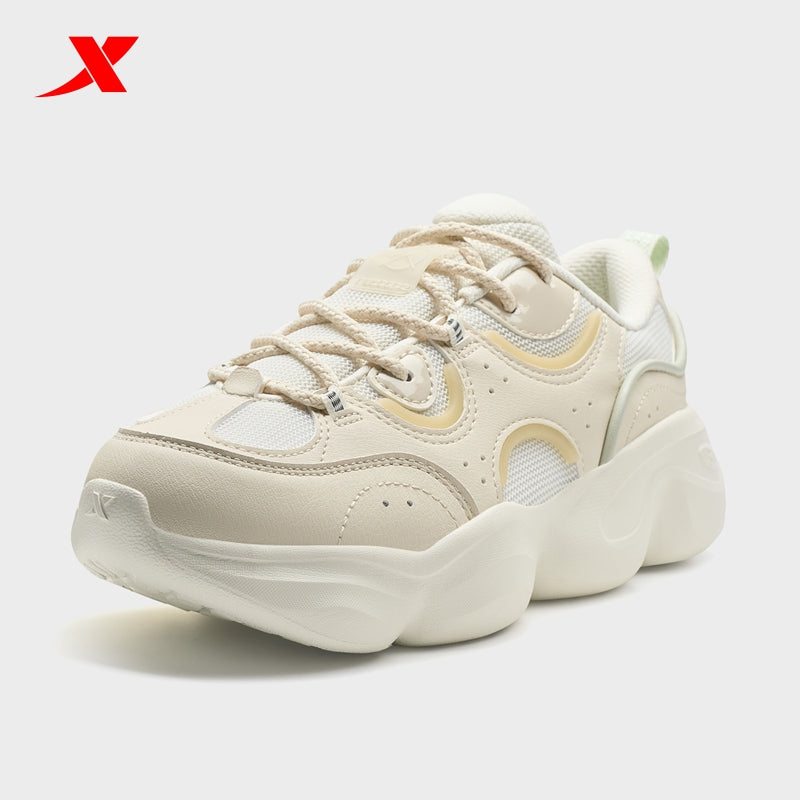 XTEP Women's Casual Shoes White Tea/Grey 320006-5