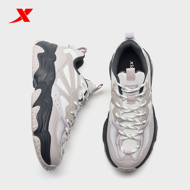 XTEP Women's Casual Shoes Shady Grey/Canvas White 320016-1