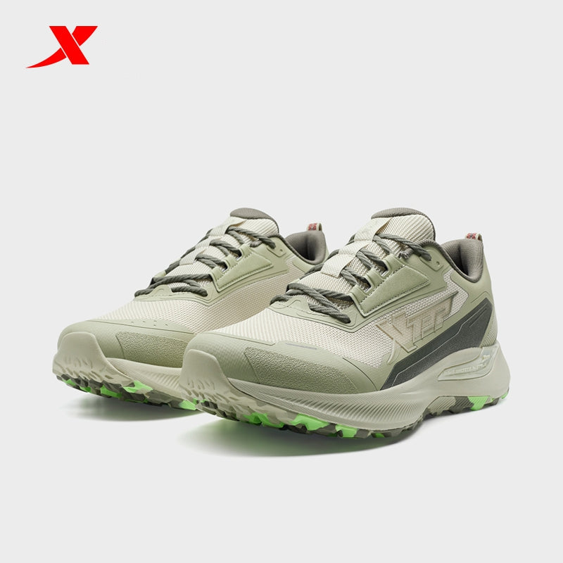 XTEP Men's Running Shoes Faint Grey/Grey26/Spruce Green110056-5