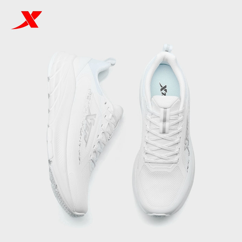 XTEP Men's Running Shoes Classic White/Silver 110058-1