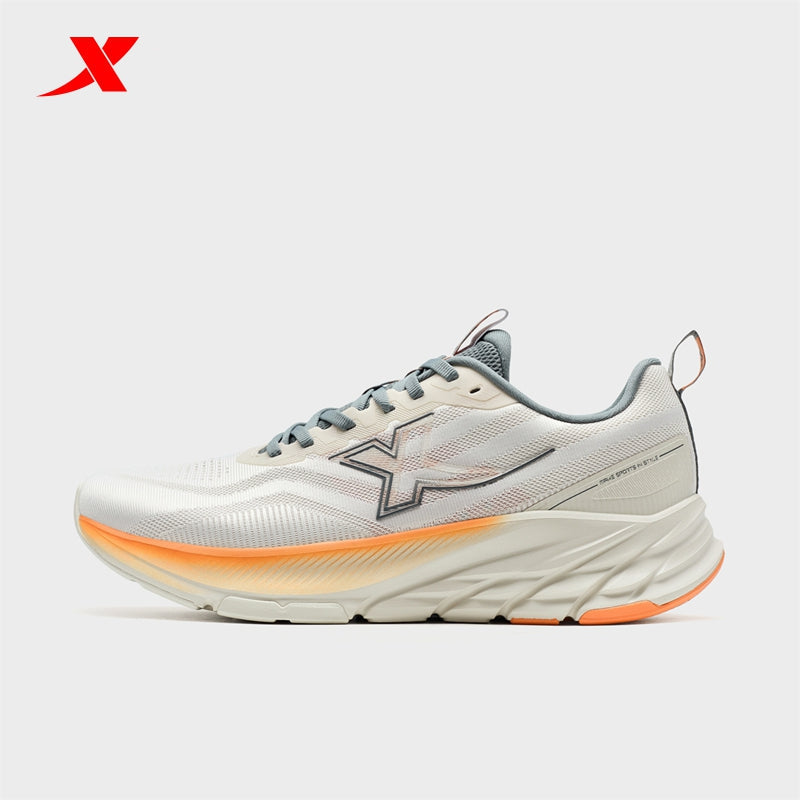 XTEP Men's Running Shoes Alabaster/Dusk Orange/Grey110084-6