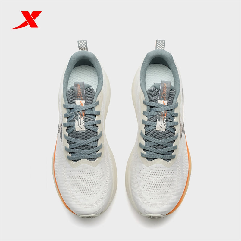 XTEP Men's Running Shoes Alabaster/Dusk Orange/Grey110084-6