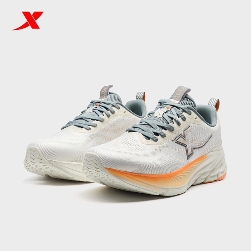 XTEP Men's Running Shoes Alabaster/Dusk Orange/Grey110084-6