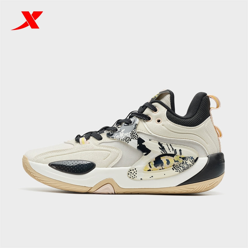XTEP Men's basketball Shoes White Tea/Black210007-2