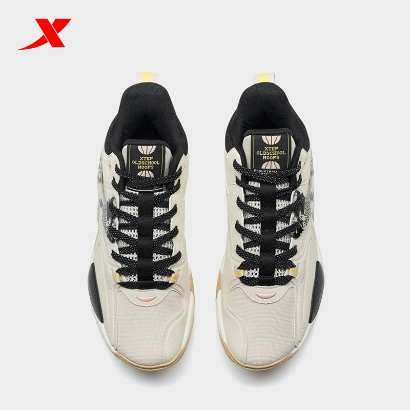 XTEP Men's basketball Shoes White Tea/Black210007-2
