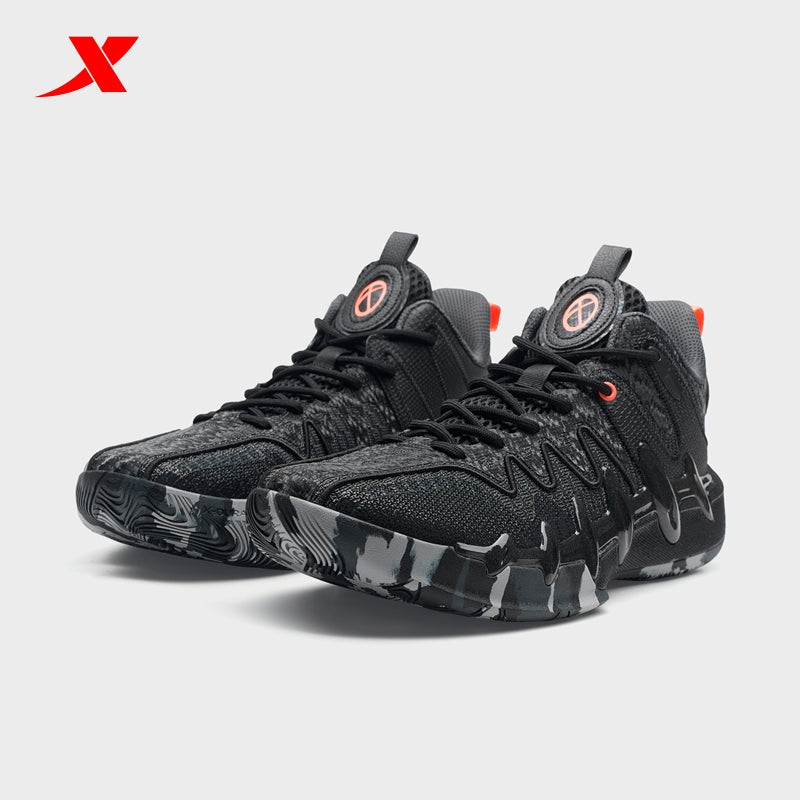 XTEP Battle Series 5 Men's basketball Shoes Black/Carbon Blk120009-1