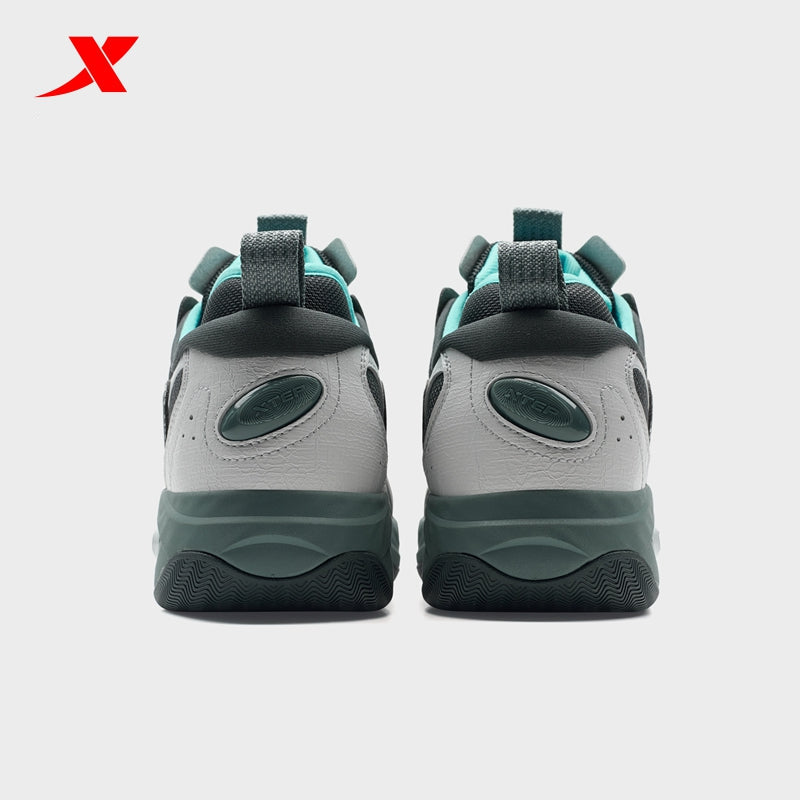 XTEP Men's Skateboarding Shoes Carbon Blk/Moon Grey/Blue310005-8