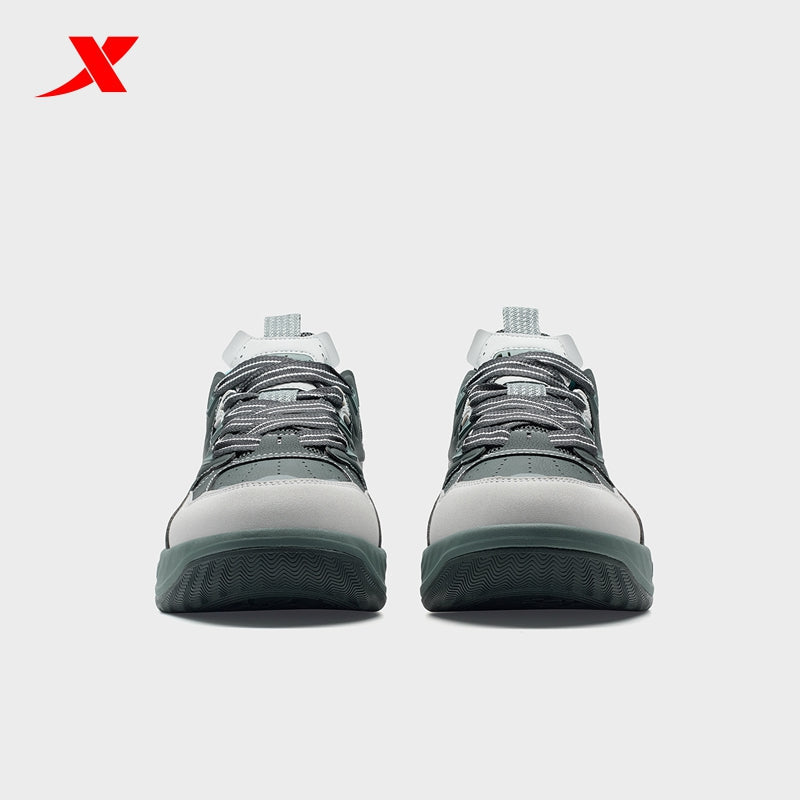 XTEP Men's Skateboarding Shoes Carbon Blk/Moon Grey/Blue310005-8