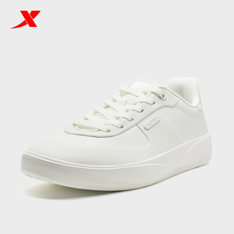 XTEP Men's Skateboarding Shoes Canvas White310011-1