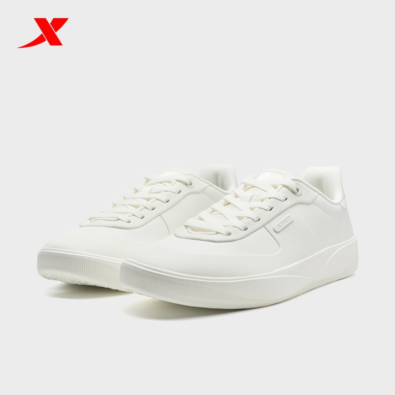 XTEP Men's Skateboarding Shoes Canvas White310011-1