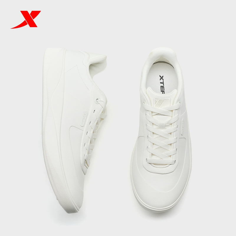XTEP Men's Skateboarding Shoes Canvas White310011-1