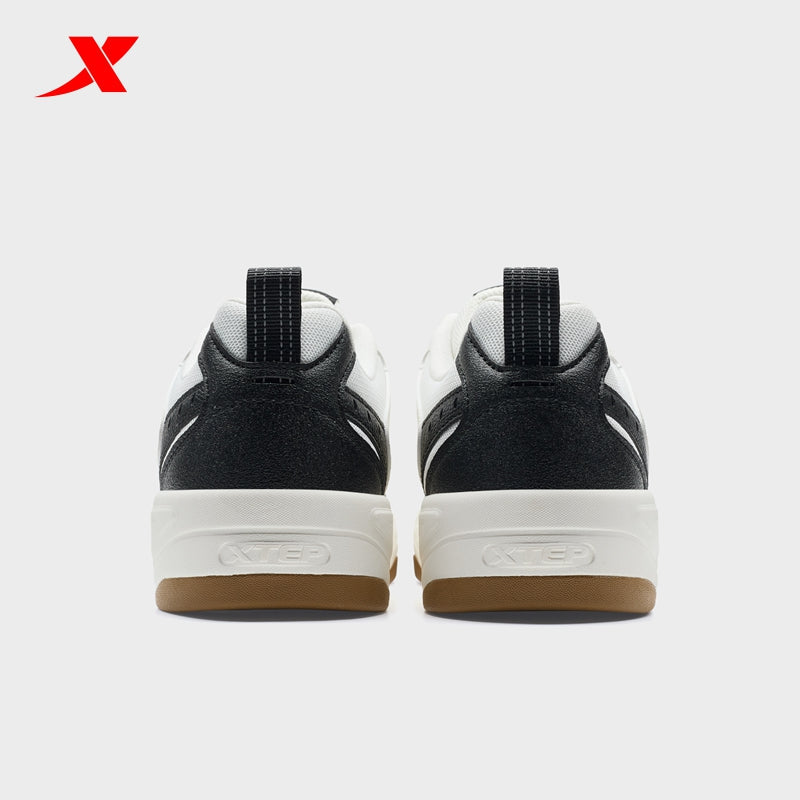 XTEP Men's Skateboarding Shoes Canvas White/Black310017-7