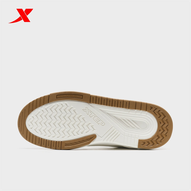 XTEP Men's Skateboarding Shoes Canvas White/Black310017-7