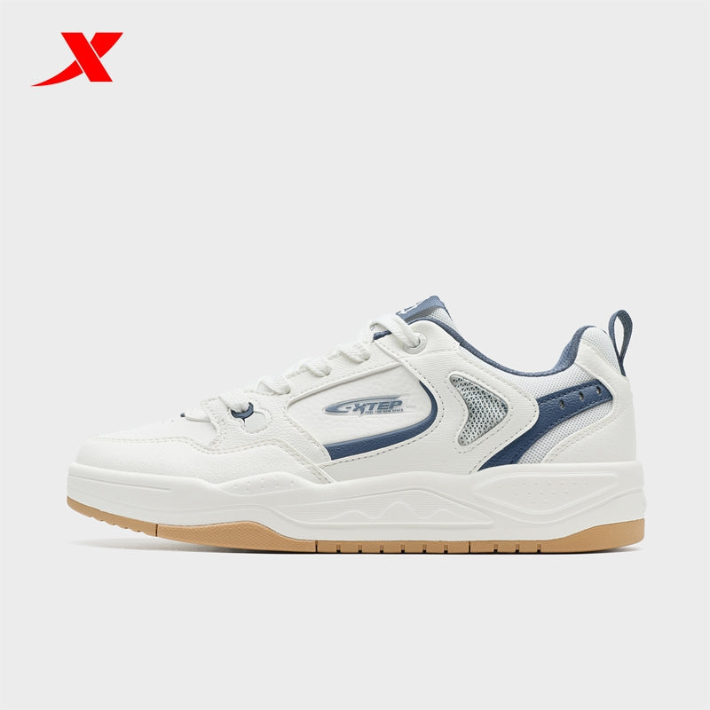 XTEP Men's Skateboarding Shoes Canvas White/Blue310017-6