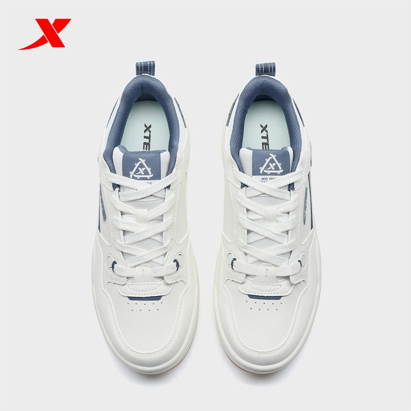 XTEP Men's Skateboarding Shoes Canvas White/Blue310017-6