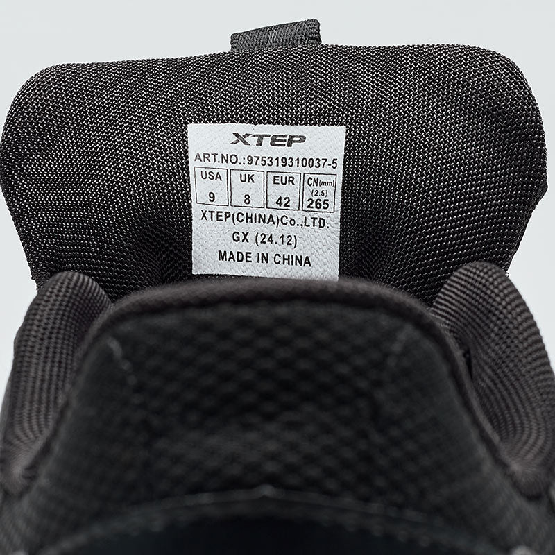 XTEP Men's Skateboarding Shoes Black310037-5