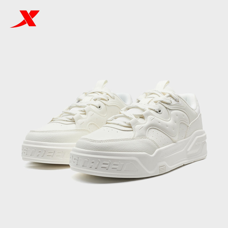 XTEP Men's Skateboarding Shoes Canvas White310037-1