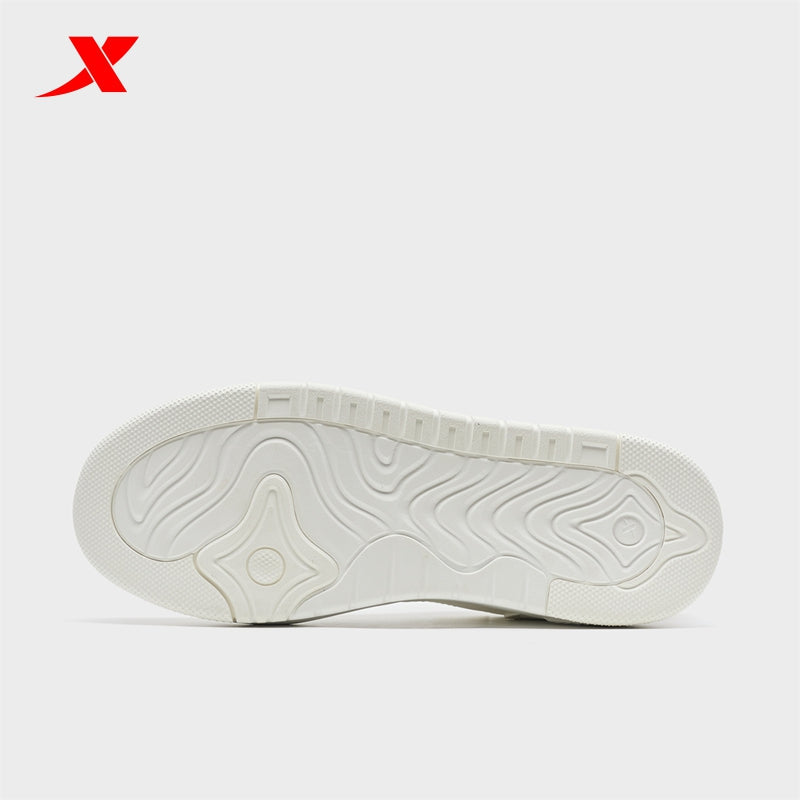 XTEP Men's Skateboarding Shoes Canvas White310052-1
