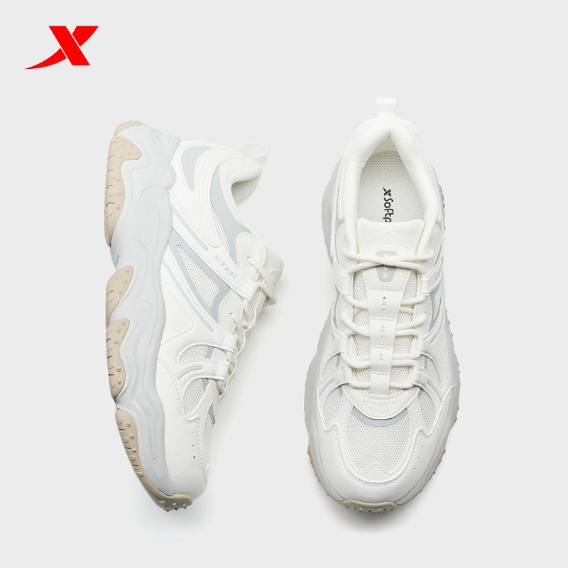 XTEP Volcano V2 Men's Casual Shoes Canvas White/Phantom Grey320015-2