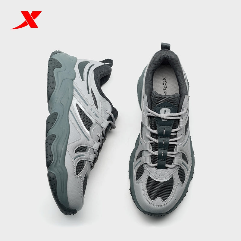 XTEP Volcano V2 Men's Casual Shoes Ash Grey/Carbon Blk320015-4