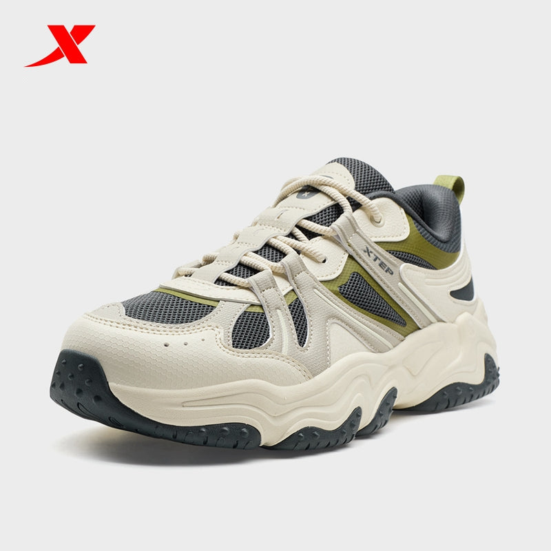 XTEP Volcano V2 Men's Casual Shoes White Tea/Apricot03/Carbon Blk320015-7