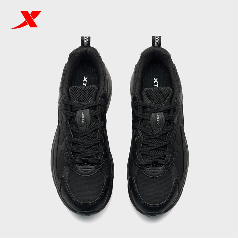 XTEP Men's Casual Shoes Black/Charcoal Grey320047-9