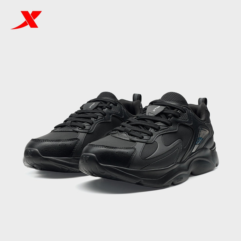 XTEP Men's Casual Shoes Black/Charcoal Grey320047-9