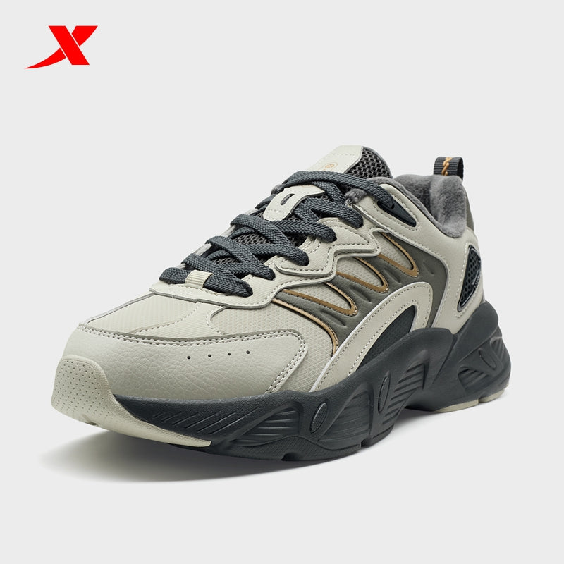 XTEP Men's Casual Shoes Grey/Spruce Green370009-1